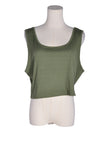 SHEIN Women Crop Tops Regular fit in Green - 3X