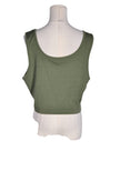 SHEIN Women Crop Tops Regular fit in Green - 3X