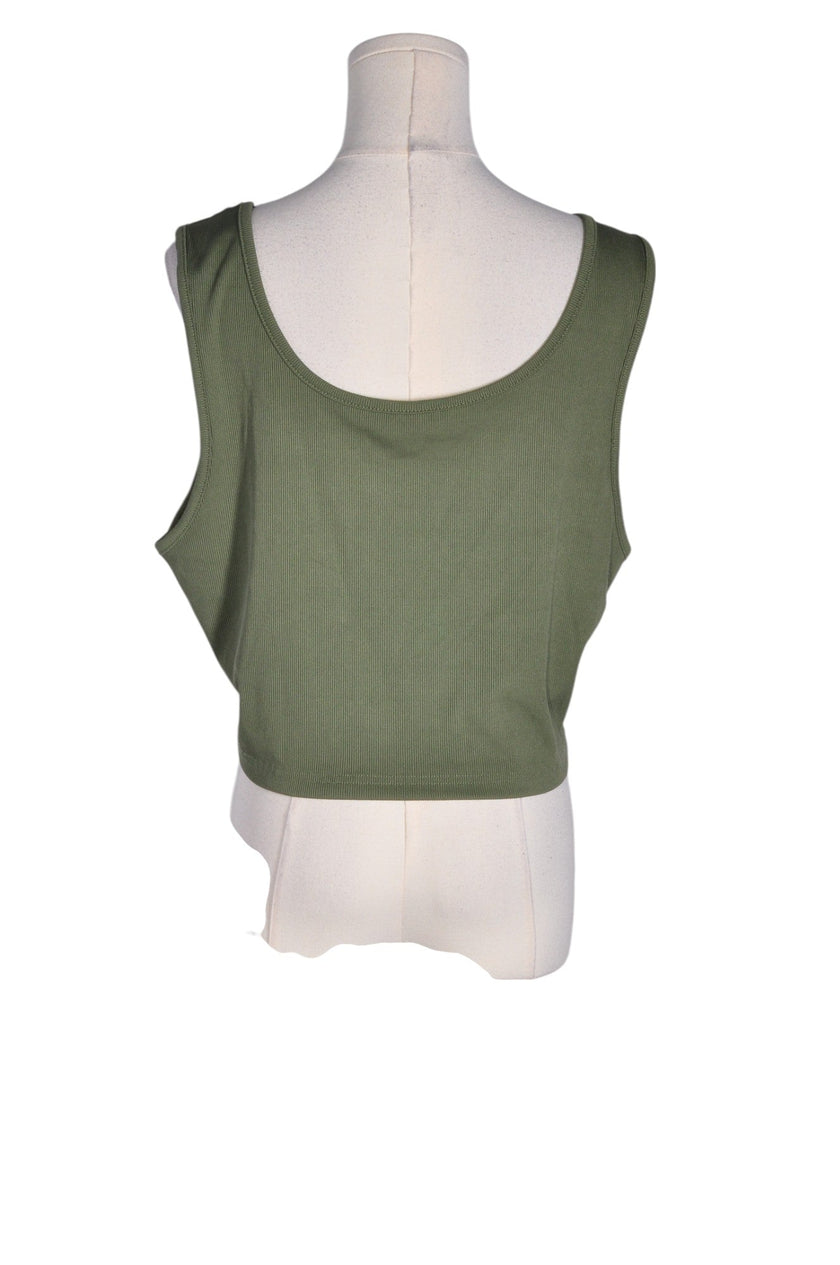 SHEIN Women Crop Tops Regular fit in Green - 3X