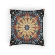 Geometric Starburst Mandala Woven Pillow | Boho Home Decor, Kilim Style