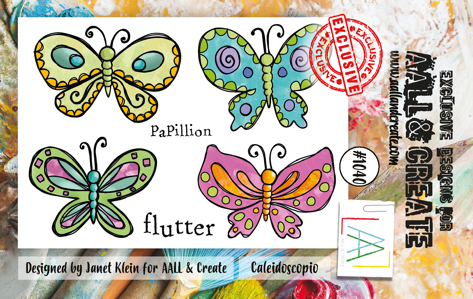 AALL and Create  A7 Stamp Set - 1040 - Caleidoscopio