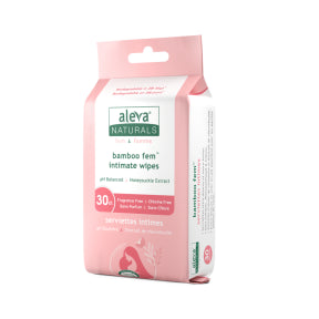 Aleva Naturals - Bamboo Fem Intimate Wipes (30pk)