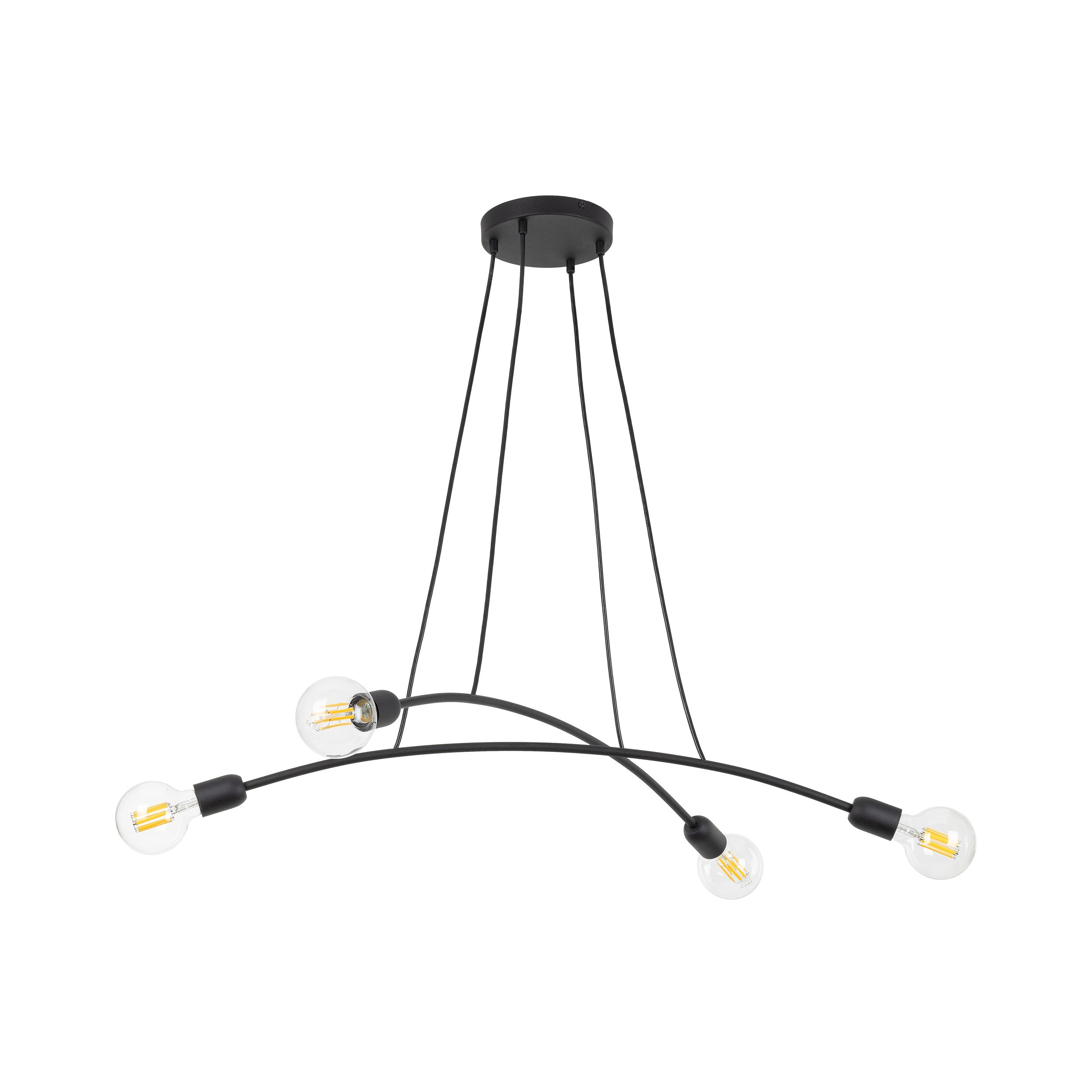 HELIX Black Minimalist Pendant Light 4  (Clearance)