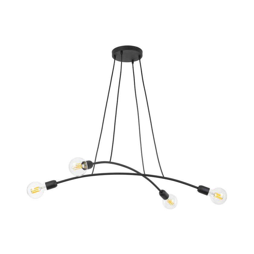 HELIX Black Minimalist Pendant Light 4  (Clearance)