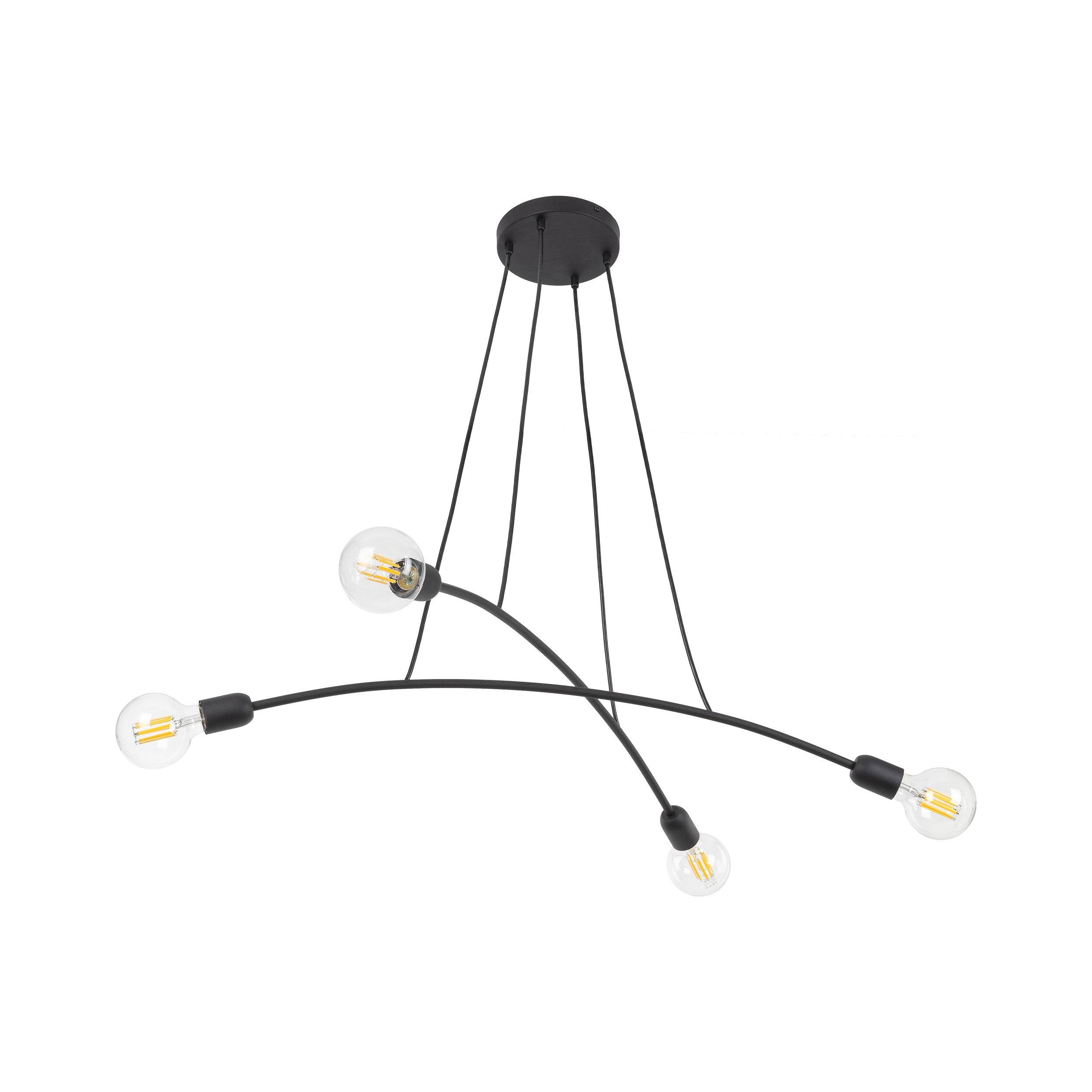 HELIX Black Minimalist Pendant Light 4  (Clearance)