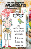 AALL and Create  A7 Stamp Set - 1042 - Super Vet Dee