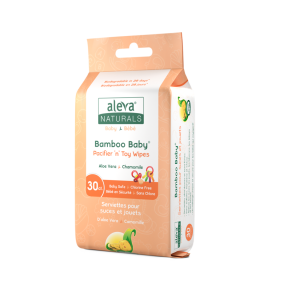 Aleva Naturals - Bamboo Baby Pacifier 'n' Toy Wipes (30pk)
