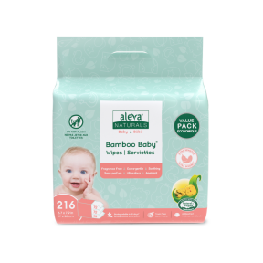 Aleva Naturals - Bamboo Baby Sensitive Wipes ValuePK (3pk)