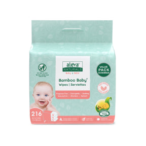 Aleva Naturals - Bamboo Baby Sensitive Wipes ValuePK (3pk)