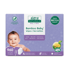 Aleva Naturals - Bamboo Baby Wipes Mega Pack (960ct)