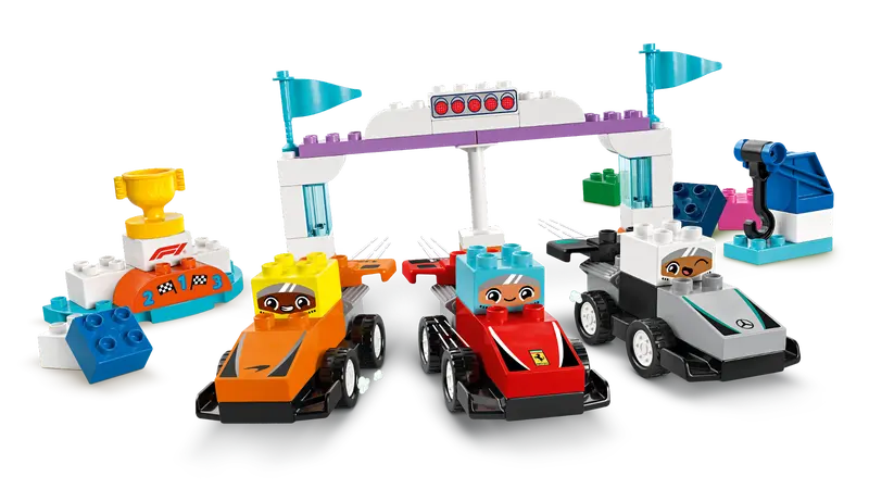 LEGO - 10445 - DUPLO - F1 Team Race Cars & Drivers - 70pcs
