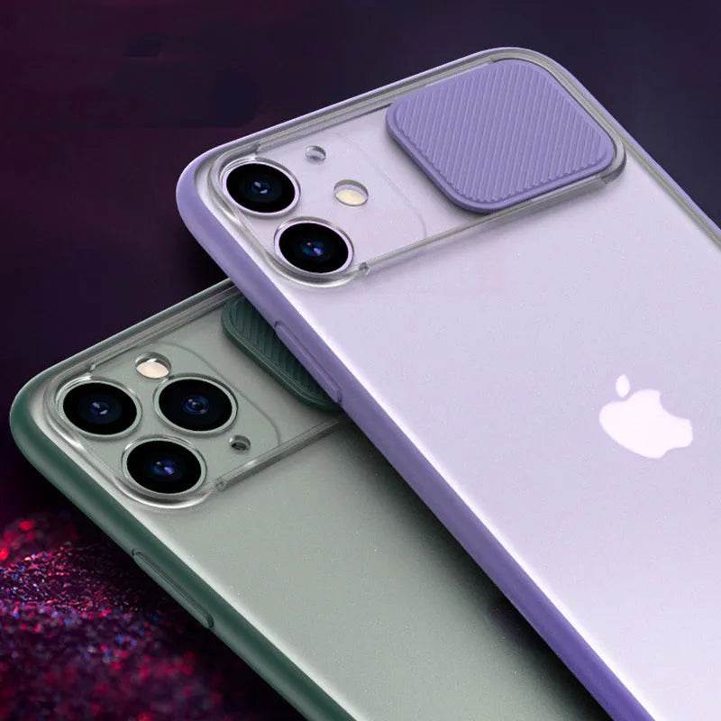 Frosted frame lens Silicone phone case