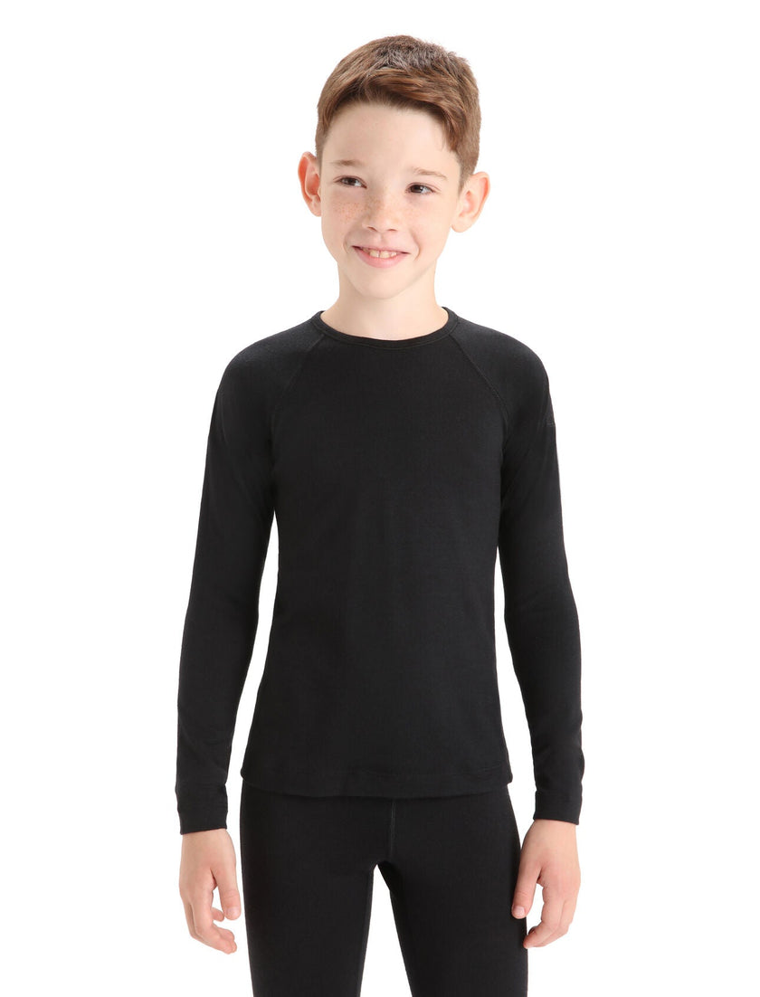 Icebreaker Kids Merino 200 Oasis Long Sleeve Crewe Thermal Top