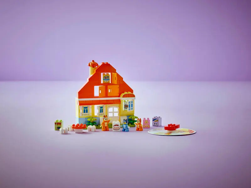 LEGO - 10459 - BLUEY - La maison de la famille Bluey avec jeu de mémoire - 83 pièces