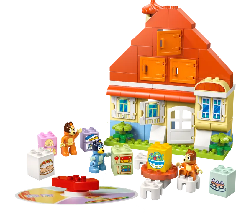LEGO - 10459 - BLUEY - La maison de la famille Bluey avec jeu de mémoire - 83 pièces