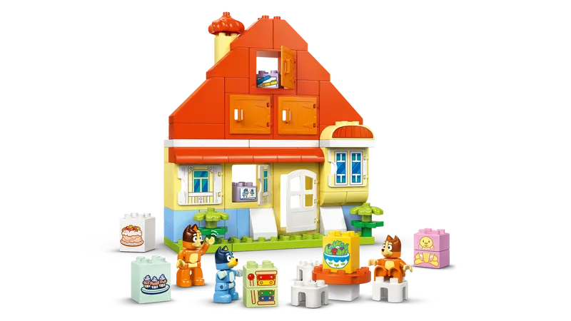 LEGO - 10459 - BLUEY - La maison de la famille Bluey avec jeu de mémoire - 83 pièces