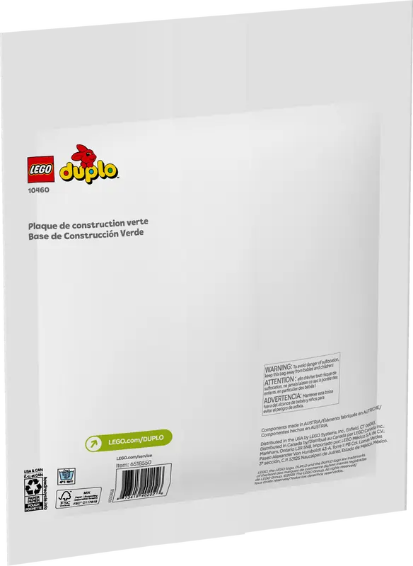 LEGO - 10460 - DUPLO - Green Building Plate - 1pc