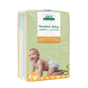 Aleva Naturals - Bamboo Baby Diapers Size 4 (26ct)