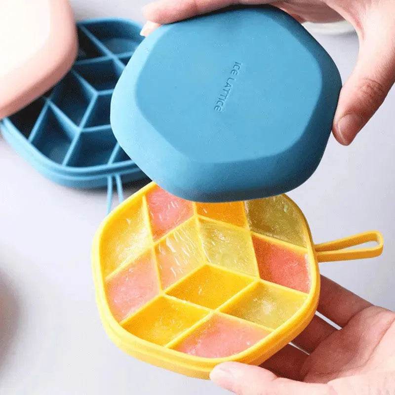 Portable Silicone Hexagonal DIY Ice Mold ice lattice