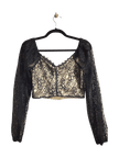 SHEIN Women Crop Tops Regular fit in Black - M
