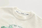 Baby Boy Three-dimensional Printing Fashionable Two piece Short sleeve polo shirt and Short