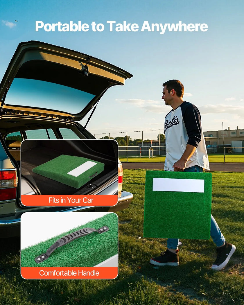 VEVOR 31 in Pitching Mound Portable Pitcher Mound Baseball Softball Training
