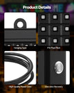 VEVOR 52x8in Programmable LED Sign Digital Scrolling Display Board P10 Fullcolor