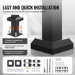 VEVOR 2-3 Step Handrails for Outdoor Steps for Seniors Porch Deck Post