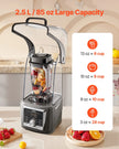 VEVOR 85 oz 1400W Blender for Smoothies Food Processing Blender for Kitchen
