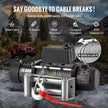 12000LBS Electric Winch 12V Steel Cable Off-road ATV UTV Truck Towing Trailer