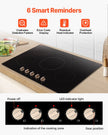 VEVOR 9200W 5 Burner Induction Cooktop Electric Countertop Burner Knob Control