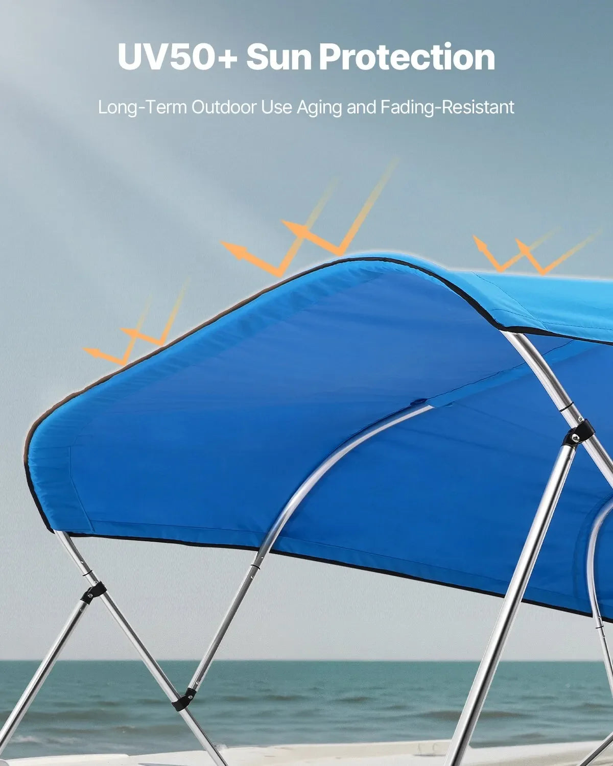 VEVOR 4 Bow Boat Bimini Tops 96