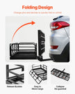 VEVOR 500 lbs Hitch Cargo Carrier Folding Hitch Cargo Carrier for 2