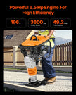 VEVOR 6.5 HP 196 cc Fuel Power Jumping Jack Vibratory Rammer Tamper Compactor