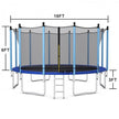 Outdoor Trampoline with Safety Closure Net