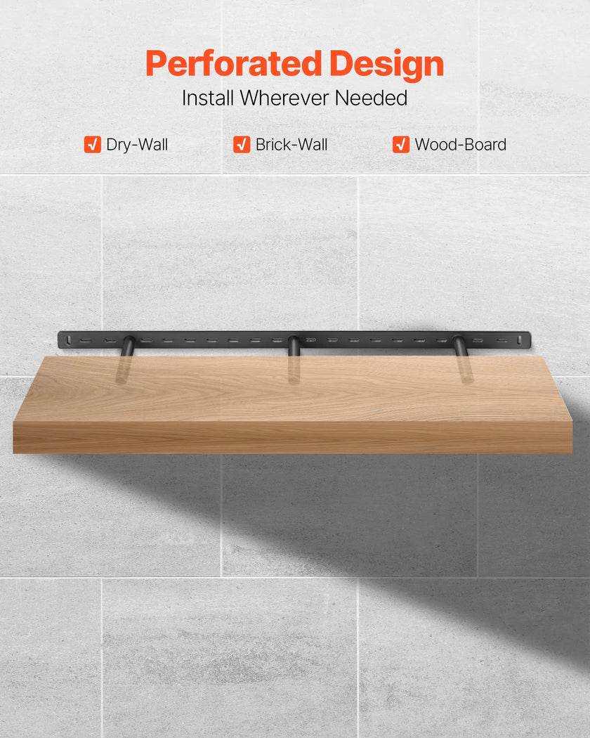 VEVOR 1 Pack Shelf Bracket 34 inch / 863.6 mm Heavy Duty Floating Shelf Bracket