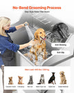 VEVOR 50 Inch Dog Grooming Bath Tub Stainless Steel w Ramp Faucet Left Door