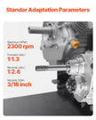 VEVOR 2300 RPM Drive Clutch High-Strength Clutch with 2-7HP Engine & Shift Mode