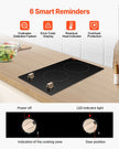 VEVOR 1800W 2 Burner Induction Cooktop Electric Countertop Burner Knob Control