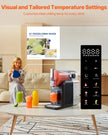 VEVOR 2L Slushy Machine No Ice Needed Frozen Drink Maker 6 Preset Programs Home