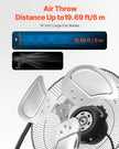 VEVOR 14 In Floor Fan 3 Speed 360° Adjustable Tilt High-Velocity Industrial Fan