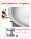 VEVOR 5 Qt 2 Pack Round Chafing Dish Buffet Set Full-Size Pan Stainless Steel