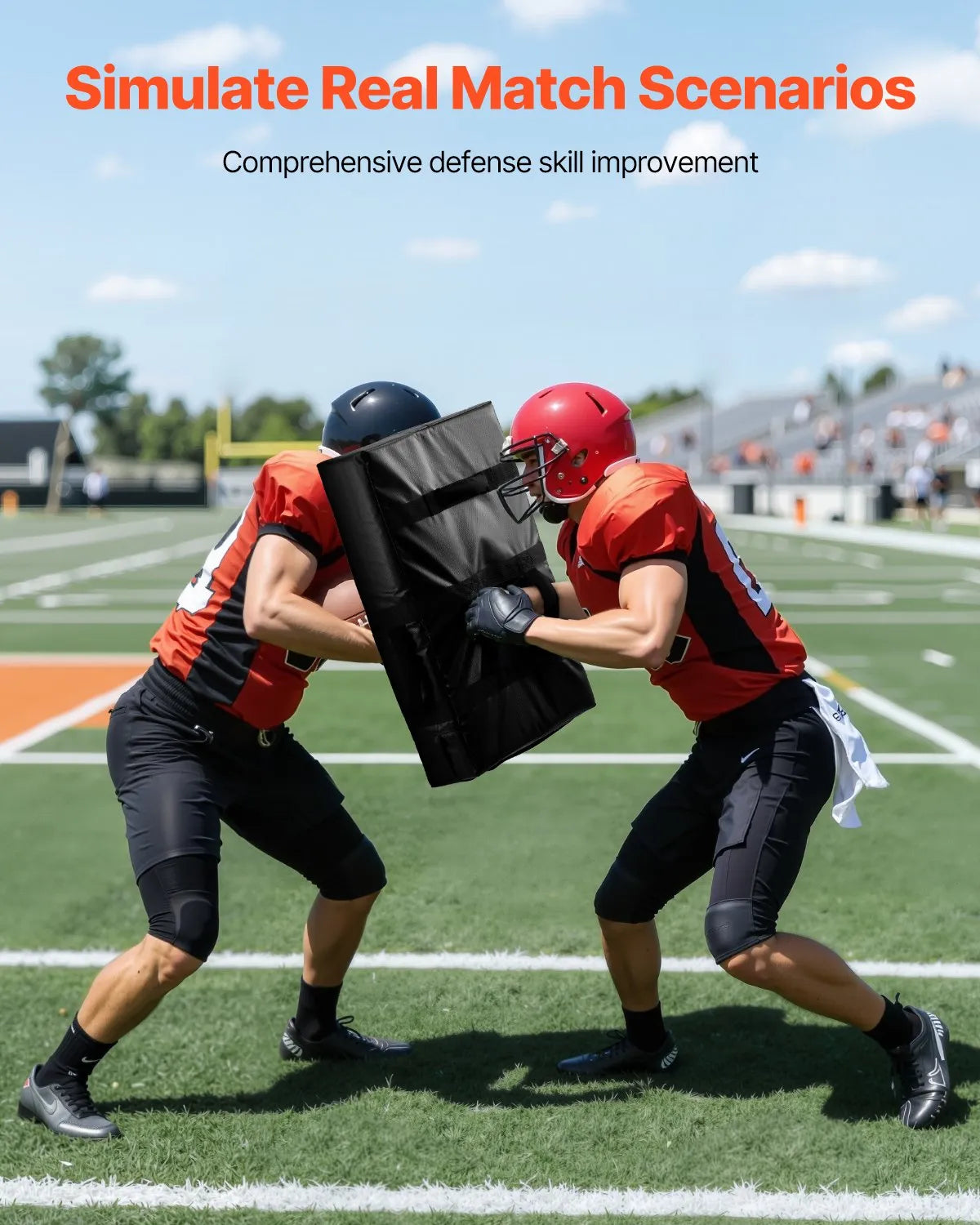 VEVOR 24x16in Football Blocking Tackle Dummy Kick Shield Pad with Handles 2PCS