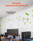 VEVOR 18 Pack Acoustic Wall Panels 11.8 x 11.8 x 0.4 inch Self-Adhesive White