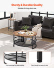 VEVOR 3 Pieces Round Coffee Table Set 31.5 in with 2 End Tables for Living Room
