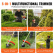 VEVOR 26CC 6-in-1 Multi-Functional Trimming Tools, Gas Hedge Trimmer, Weed Eater, String Trimmer, Brush Cutter, Edger, Pole Saw Chainsaw Pruner with Extension Pole