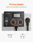 VEVOR NEMA Splitter for Dryer and EV NEMA 10-30P 2x 10-30R 3.4'' LCD Screen ETL