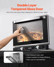 VEVOR 66L Commercial Countertop Oven 2800W Electric Toaster Oven Stainless Steel