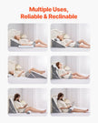 VEVOR Orthopedic Bed Wedge Pillow 3 Pcs Adjustable for Back Leg Neck Sleep GERD