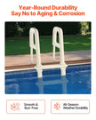 VEVOR 5-Step Inclined Pool Ladder of 2 Handrails Loads 300 lb for 48-54 In Pool